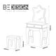 thumbnail image 4 of Tocador Blanco Con Espejo Luxury, 4 of 4