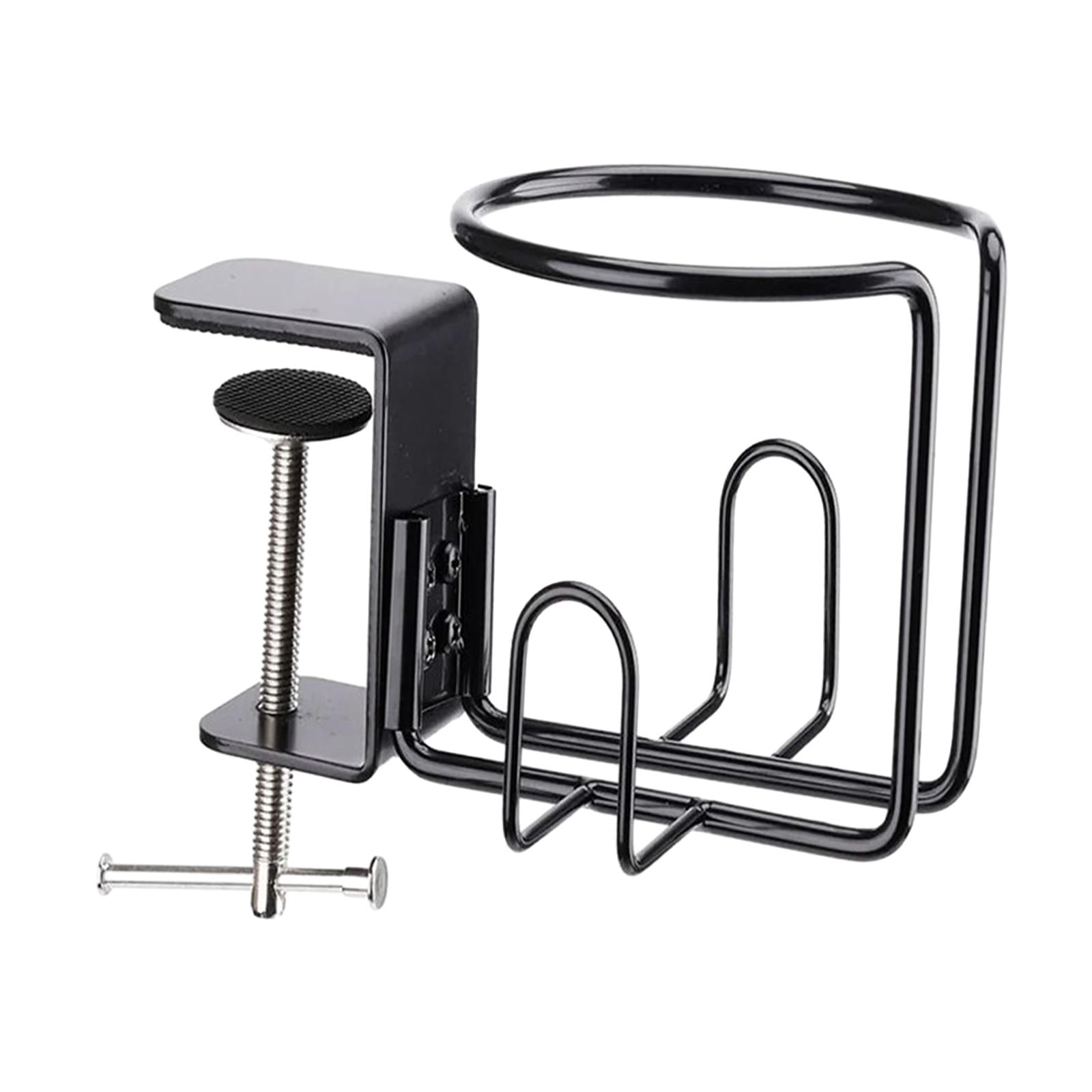 Bothyi - Portavasos De Escritorio Con Clip Organizador De Escritorio De Montaje Horizontal O Vertical Negro