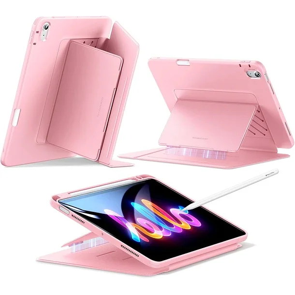 Carcasa Funda Esr Para Ipad A16, 11th/10th Gen 2025/2022 Flip Hybrid Rosado