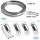 thumbnail image 5 of Abrazaderas de manguera de acero inoxidable con tornillo sin fin y ajustable (3 m, 5 abrazaderas), 5 of 5