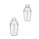 thumbnail image 1 of 2xCocktail Shaker Clear Matte Bottle Bar Pub Drink Party Supply 350cc 500cc, 1 of 5