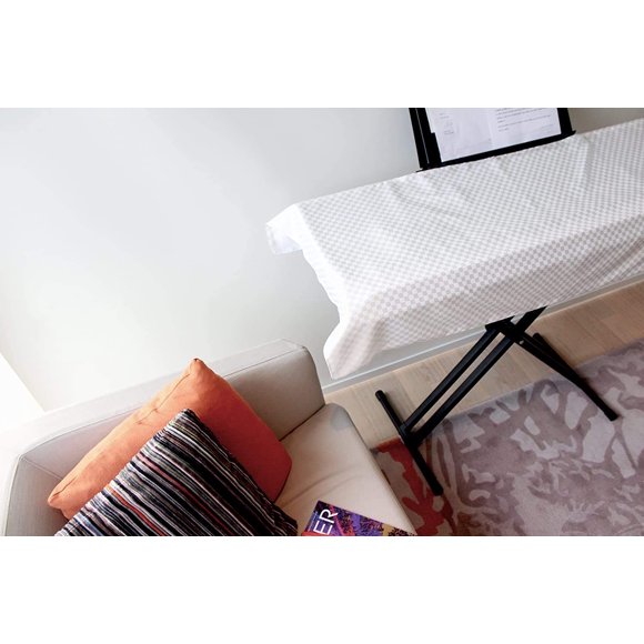 Funda para teclado Clairevoire 150 cm blanco perla ajustable