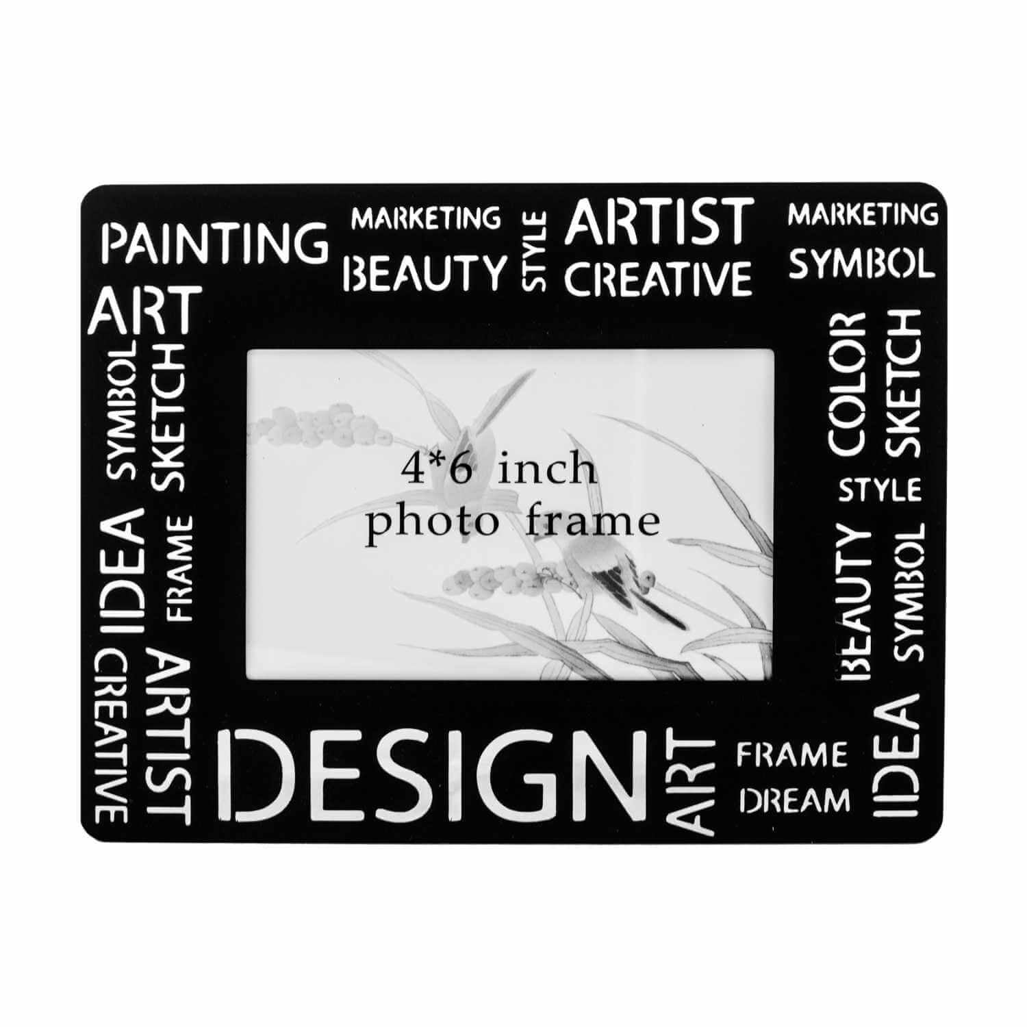 Homeessentials - Marco De Fotos Metal Diseño Moderno Negro