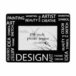 Homeessentials - Marco De Fotos Metal Diseño Moderno Negro