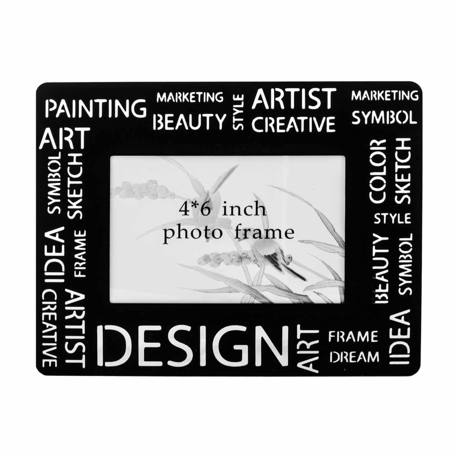 Homeessentials - Marco De Fotos Metal Diseño Moderno Negro