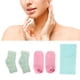 thumbnail image 2 of M Buder Juego Reutilizable de Calcetines de Gel Humectante y Envoltura para el Cuello, Mangas Hidratantes para Talón para Reparación de Piel Seca y Agrietada, Rosa/azul/verde, Talla Única (Juego de, 2 of 9