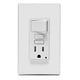 thumbnail image 5 of Combo de enchufes GFCI Leviton GFSW1-W, 15 A, autocomprobación, blanco, 5 of 5