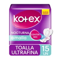 Toalla Higiénica Ultrafina Nocturna 15 Un Kotex