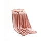 thumbnail image 1 of Manta Decorativa Con Flecos Y Tejido De Rombos En Relieve Color Rosado, 1 of 4