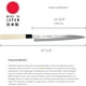 thumbnail image 2 of JaponBargain 1560, cuchillo de sashimi de sushi extra largo, 2 of 2