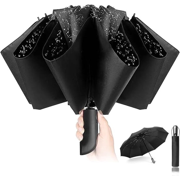Paraguas Plegable sombrilla Para Protección Uv 10 Varillas A Prueba De Viento Mango Ergonómico Paraguas Compacto De Apertura Y Cierre Automático Paraguas Plegable Portátil Fuerte Para Lluvia Y Sol