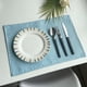 thumbnail image 1 of XmhyTop Juego de 4 Manteletes Individuales Texturizados Clásicos, Resistentes a Manchas, Ideal para Barbacoas y Mesas de Comedor, Estilo D, 45*30cm, Azul, 1 of 5