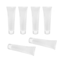 Magideal - 6X Envases Cosméticos Transparentes Recargables, Botellas Vacías De Tubos De Loción Cosmética De Repuesto, Tubos Cosméticos Vacíos Para Champú , Tapón De Rosca Tapón De Rosca De 100 Ml.