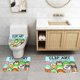 thumbnail image 2 of Squishmallow Juego de 3 alfombras de baño de coral fleece: tapete de baño + alfombra de inodoro en forma de U + funda de tapa de inodoro en forma de O, 2 of 6