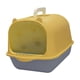 thumbnail image 3 of Inodoro Cerrado Y Cubierto Para Gatos, Antisalpicaduras, Duradero, Caja De Arena Para Gatos Con Capucha, Color Amarillo Y Gris, 3 of 5