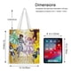 thumbnail image 5 of Mobile Suit Gundam SEED Freedom Bolso de tela con estampado de lienzo para mujer, bolsa de compras reutilizable y estética, con cremallera interior, regalo para mujer,40*40cm., 5 of 6