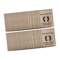 Magideal - 50 Alfombrillas De Papel Desechables Para Coche, Impermeables, Para Limpiar El Suelo. Estilo Amarillo C