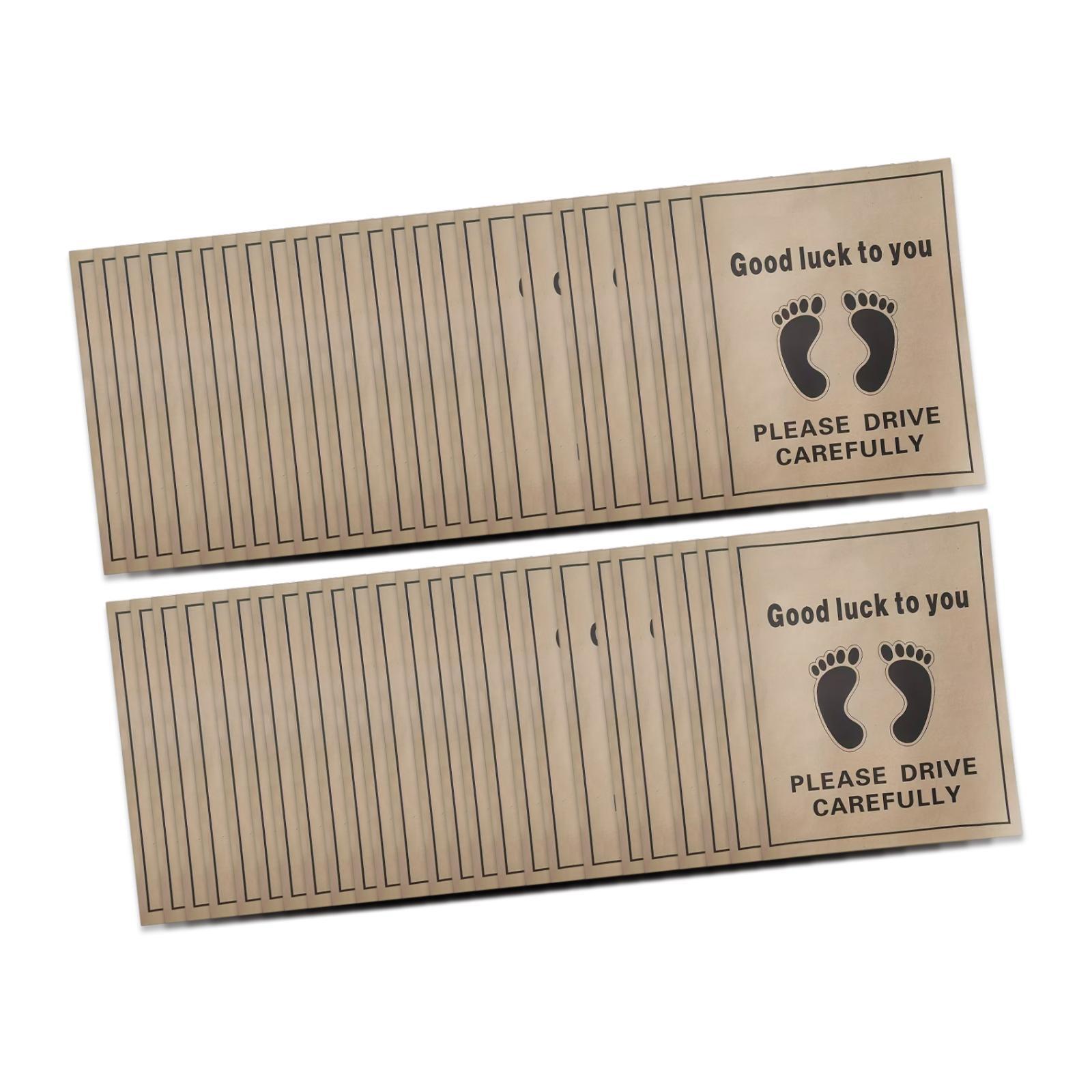 Magideal - 50 Alfombrillas De Papel Desechables Para Coche, Impermeables, Para Limpiar El Suelo. Estilo Amarillo C