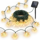 thumbnail image 1 of Guirnalda Solar Navidad 20 Led 4m Copos Nieve Jardin Cálido, 1 of 9