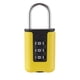 thumbnail image 5 of Candado De Combinación De 3 Dígitos Candado De Equipaje Para Bolsas Equipaje Gimnasio Deportes Locker Amarillo, 5 of 5