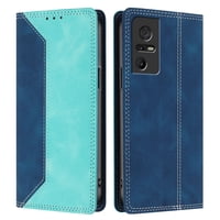 Funda Foxdock Para Tcl 40Se De Cuero Premium Bicolor Con Ranuras Rfid, Carcasa Tipo Billetera Antigolpes Y Soporte Plegable