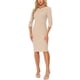 thumbnail image 1 of INSPIRE CHIC Vestido Vintage para Mujer Conjunto de Maestra para Regreso a Clases Vestido de Trabajo de Manga 3/4 Vestidos de Tubo Albaricoque L, 1 of 6
