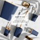 thumbnail image 5 of Set de accesorios de baño Clara Clark Navy Blue 20 piezas, 5 of 8