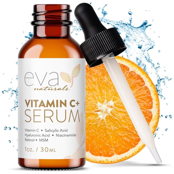 Sérum facial Eva Naturals Vitamina C con ácido hialurónico 30 ml