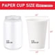 thumbnail image 2 of Vasos de café de papel VPACKDUO, paquete de 300 ml, 350 ml, sin fugas, blancos, 2 of 9