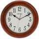 thumbnail image 1 of Reloj de pared SEIKO redondo de madera clásico, 30 cm, blanco y marrón, 1 of 3