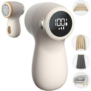 Veat00L - Recortador De Bolas De Pelo, 8500 Rpm, Con Pantalla Led Digital, Ajuste De Tercera Marcha, Batería De Litio Grande, Afeitado Integrado