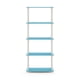thumbnail image 4 of Estantería de almacenamiento Furinno TURN-N-TUBE de 5 niveles, azul claro, 4 of 7