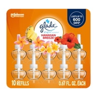 Recambio Para Ambientador Glade Plugins Hawaiian Breeze, 200 Ml X 10