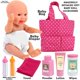 thumbnail image 2 of Bolsa de pañales Baby Doll Click N' Play Baby Girl con accesorios, 2 of 5