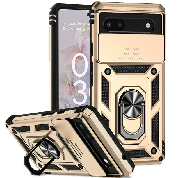 Estuche GANGXUN para Google Pixel 6A, soporte giratorio 360°, estilo mecánico y magnético
