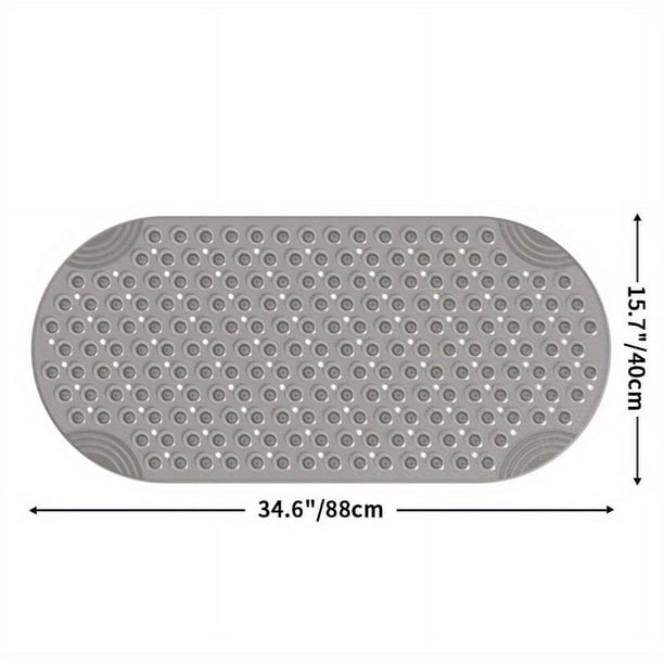 1pc Non Slip Bathtub Mat, Massage Foot Pad For Bathroom, Washable Shower Floor Mats With Suction Cup For Bathroom Bath Tub, 15.7" X 34.6", Bathroom Supplies