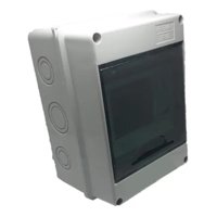 Globaltronics - Tablero Sobrepuesto Exterior Din Plastico Ip65 5 Posiciones
