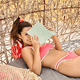 thumbnail image 4 of Bikini Coral Crop Top Chamela, 4 of 10