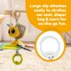thumbnail image 5 of Asiento de coche y cochecito de juguete con clip Lamaze Buzzy The Bee, 5 of 6