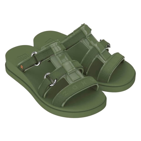 Sandalia Mujer Objetiva Verde Zaxy