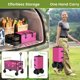 thumbnail image 3 of Carrito utilitario plegable Blomoba 150 L rosa, 3 of 9