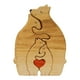 thumbnail image 4 of Familia De Osos Rompecabezas De Arte De Madera Escultura De Madera Para Regalo Para Navidad Familiar 4 Osos, 4 of 5