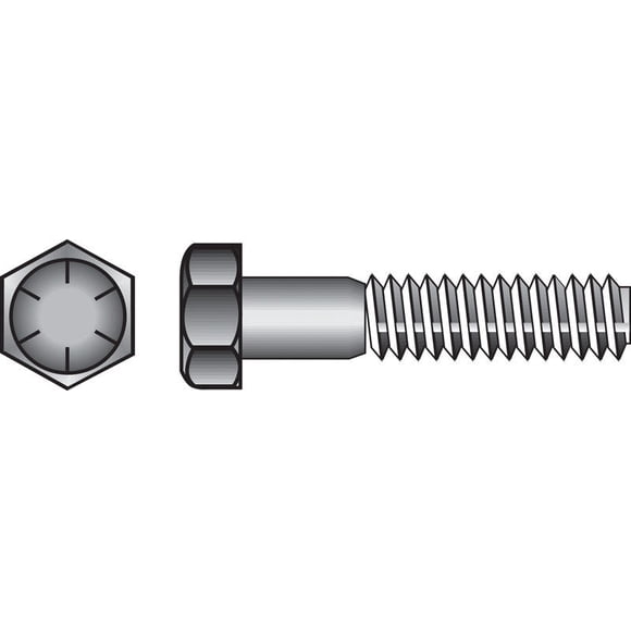 Tornillo HILLMAN con cabeza hexagonal, acero tratado térmicamente, 100 unidades, 1,5 cm