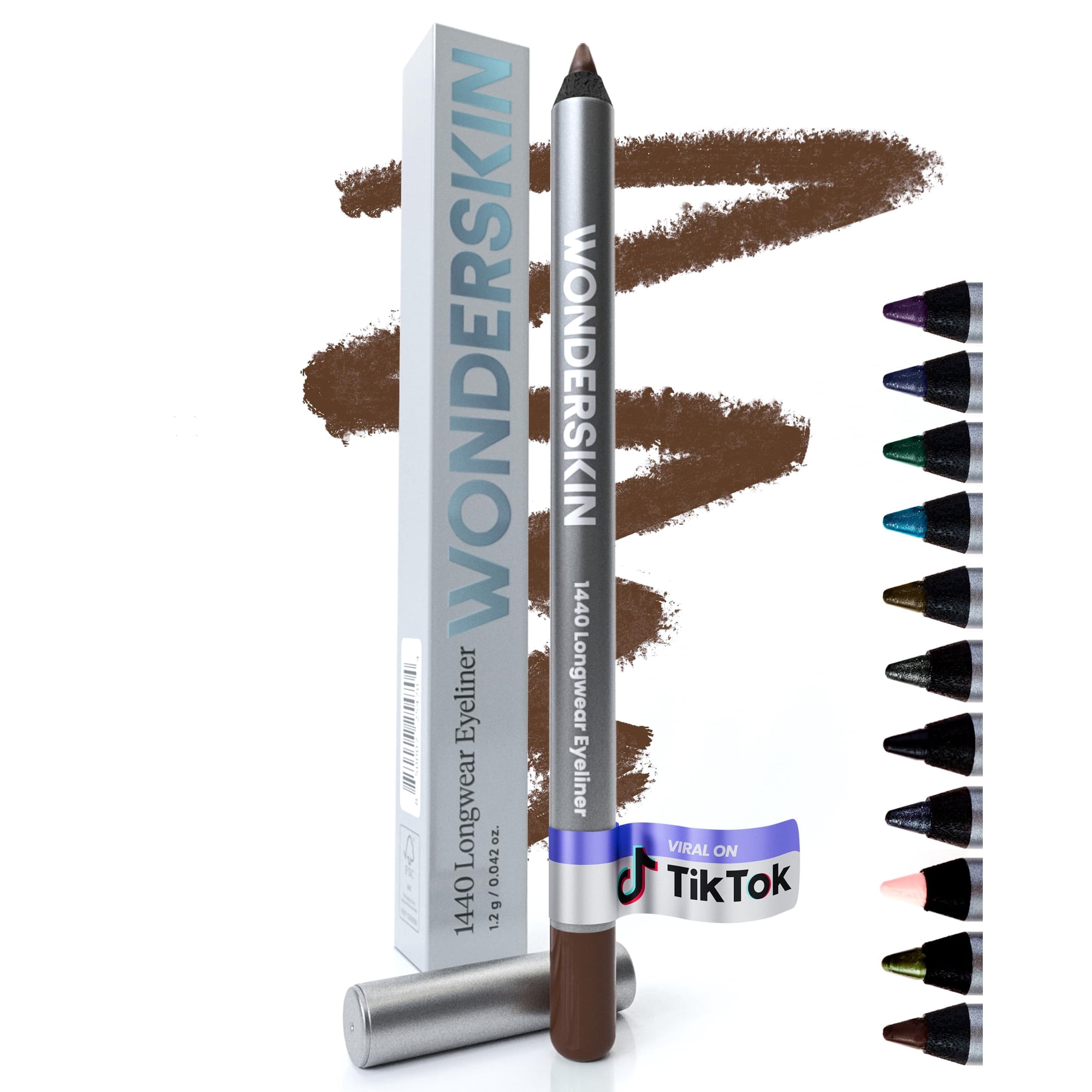 Lápiz Delineador Wonderskin 1440 Longwear Waterproof Marrón
