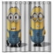 thumbnail image 1 of Cortina de ducha de los Minions, juego de cortina de baño con ganchos, tamaño 66 x 72 pulgadas, 1 of 3