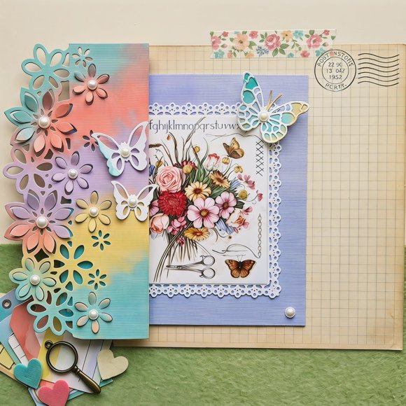 Troqueles Trdxxx de encaje floral para bordes – Scrapbooking y DIY