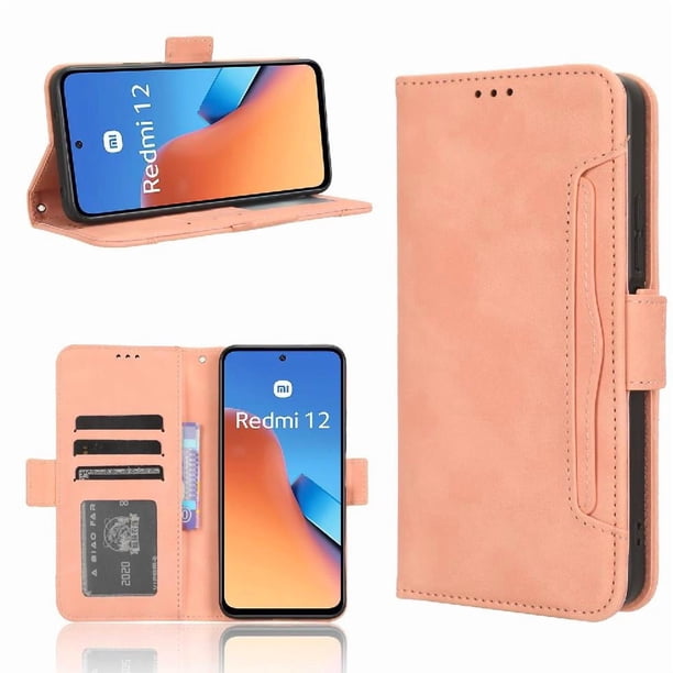 Funda Cartera Magnética para Xiaomi Redmi 12 4G- Tarjetero Desmontable, Cuero PU, Soporte