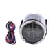 thumbnail image 1 of 52mm 2 "4 led indicador de alarma volt oil temp chk eng indicador negro cromo, 1 of 5