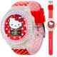 thumbnail image 1 of Reloj Accutime Hello Kitty rojo con lunares, ajuste 14‑20 cm, 1 of 7