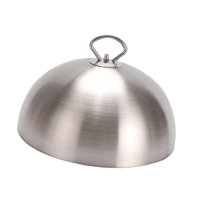 Bothyi - Cubierta Humeante De Hojuelas Planchdle De Acero Inoxidable Para Hamburguesas Sándwiches Filetes 14Cmx7Cm Estilo B